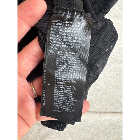 Killstar Sheer Mesh Long Sleeve Top Medium Black - Picture 6 of 8